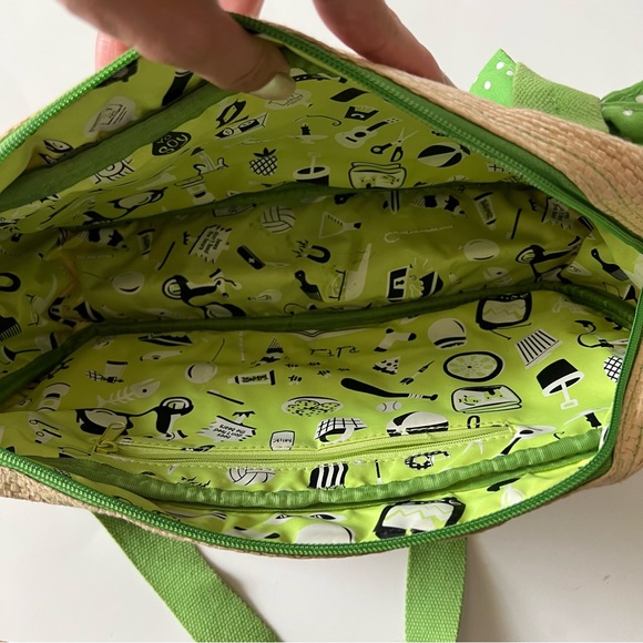 Paul Frank Rattan Purse "Bees don't feed the bears" vintage Y2K - Picture 11 of 15
